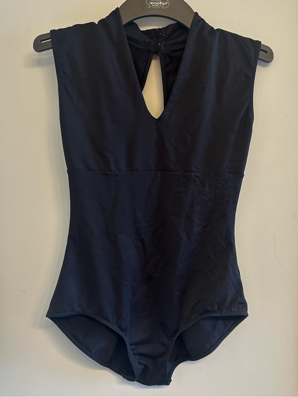 Ballet Rosa Women's Black Sleeveless V‑Neck ballet leotard